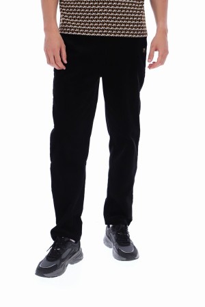 Black Fila Como Corduroy Chino Men Bottoms | 4356DCLFV