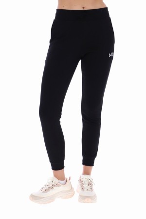 Black Fila Tamar Relaxed Fit Women Co-ords | 3584ALIVC