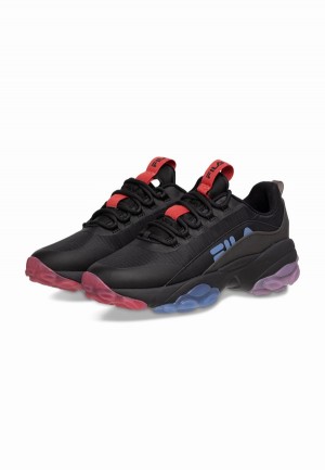 Black / Royal / Purple Fila Loligo Women Trainers | 9634YKJHU