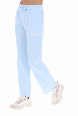 Blue Fila Brei Pintuck Open Hem Women Bottoms | 8215ESOUI