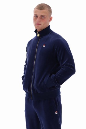 Blue Fila Eddie Men Tracksuits | 6395DFHLY