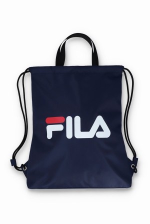 Blue Fila Kicks Drawcord Bag Men Bags | 2397POZJB