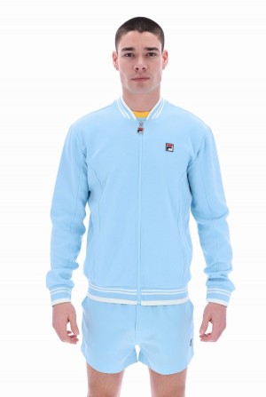 Blue Fila Settanta 2 Men Track Top | 7401IWKZP