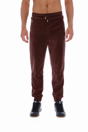 Brown / Grey Fila Terence Velour Men Bottoms | 3421BWGVU