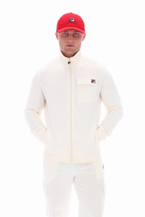 Cream Fila Micah Cargo Pocket Men Tracksuits | 1863GWFKU