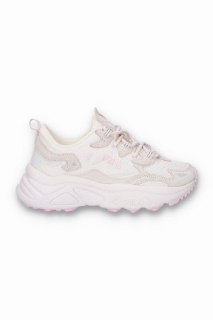 Cream / Purple / Silver Fila Tenacity Women Trainers | 2618CMISW