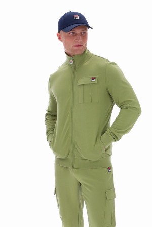 Green Fila Micah Cargo Pocket Men Tracksuits | 1735WCQPK