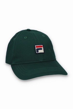 Green Fila Shylo Baseball Men Caps | 1953RXMLG