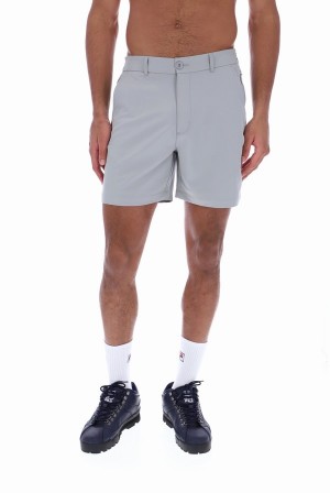 Grey Fila Joshua Smart Golf Men Shorts | 8574GJBSQ