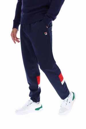 Navy Fila Andre Colour Blocked Men Tracksuits | 5871WIKZV