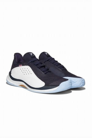 Navy / Black Fila Mondo Forza Tennis Men Trainers | 1423PBJUT