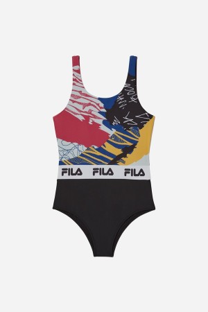 Pink Fila Allover Print Women Co-ords | 0521TLVIR