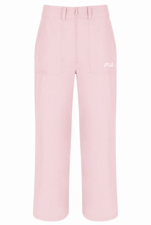 Pink Fila Amira Contrast Cargo Women Bottoms | 2470MXICE