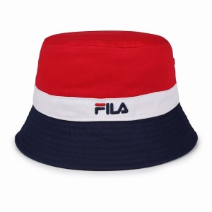 Red Fila Butler Bucket Men Hats | 1372EWIMA