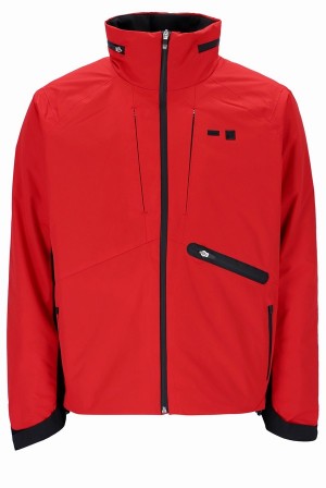 Red Fila Smart Tech Travel Men Jackets | 1768JXVSP