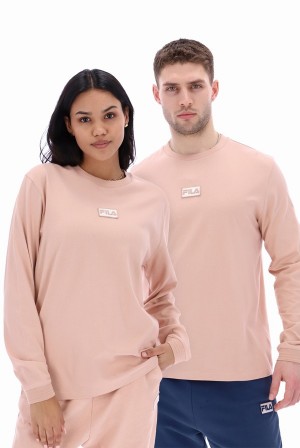 Rose Fila Oakly Long Sleeve Men Tracksuits | 3842QBRFM