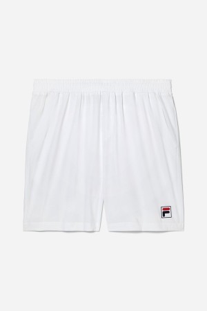 White Fila Essential Tennis Men Shorts | 7132AGRUT