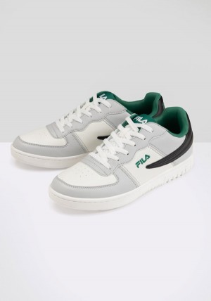 White / Green Fila Noclaf Men Trainers | 3719JHSAU