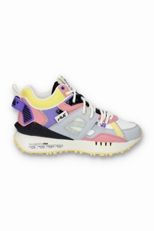 White / Grey / Purple Fila Spectra Women Trainers | 3024XBTMR