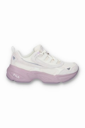 White / Purple Fila Hypercube Women Trainers | 4563OKBEY