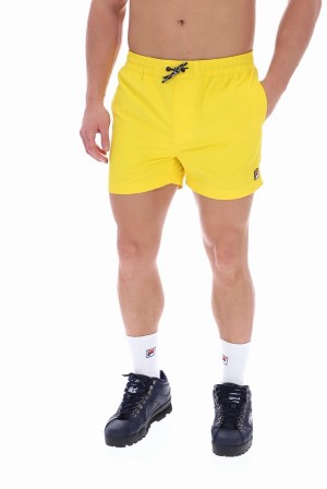 Yellow Fila Artoni Men Shorts | 6308WTOUB