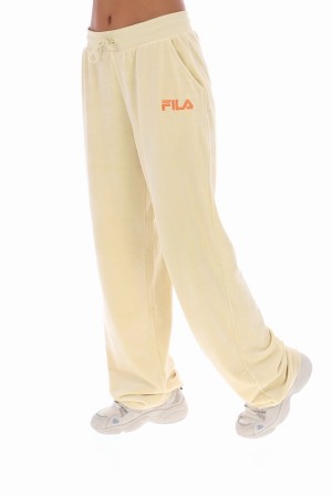 Yellow Fila Xena Zip Women Co-ords | 3182KYOVF