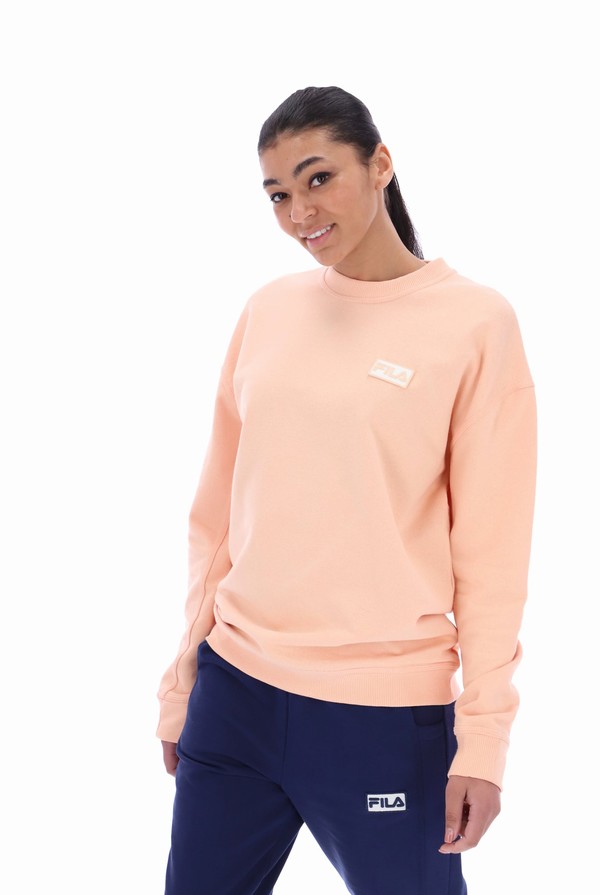 Apricot Fila Trev With Seam Details Men Sweatshirts | 8495CNDFV