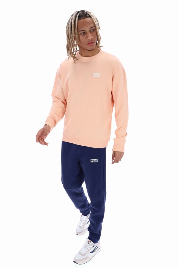 Apricot Fila Trev With Seam Details Men Sweatshirts | 8495CNDFV