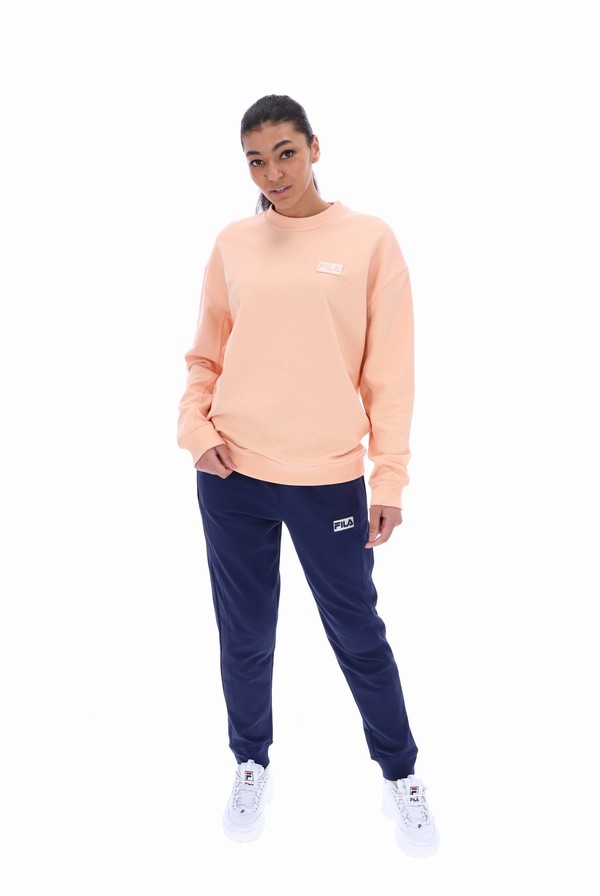 Apricot Fila Trev With Seam Details Men Sweatshirts | 8495CNDFV