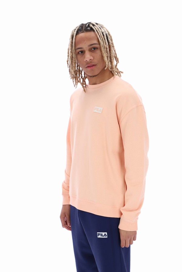 Apricot Fila Trev With Seam Details Men Sweatshirts | 8495CNDFV