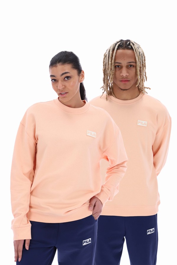 Apricot Fila Trev With Seam Details Men Sweatshirts | 8495CNDFV