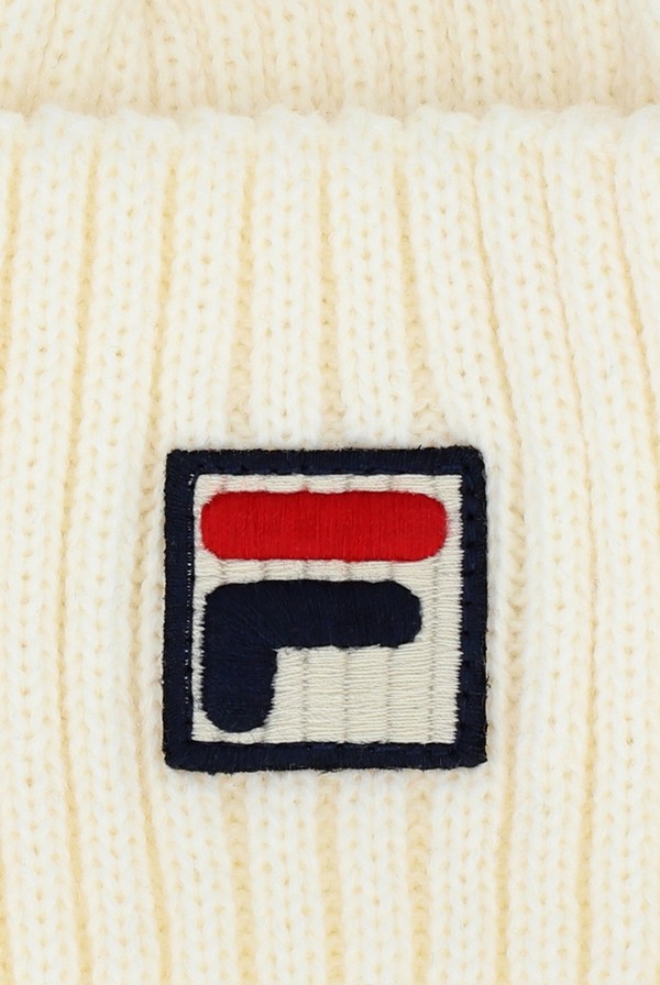 Beige Fila Finns Chunky Fishermans Men Beanie | 9683JAGXN