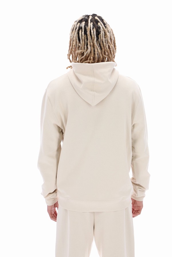 Beige Fila Perry With Seam Details Men Hoodie | 9048LFMAJ