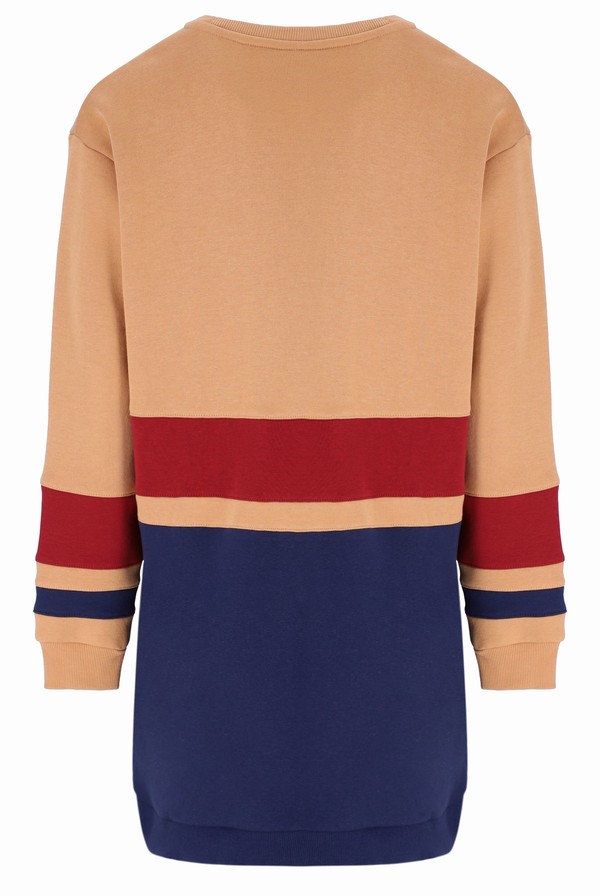 Beige / Navy / Red Fila Carmine Dress Women Dress | 3416UCAIT