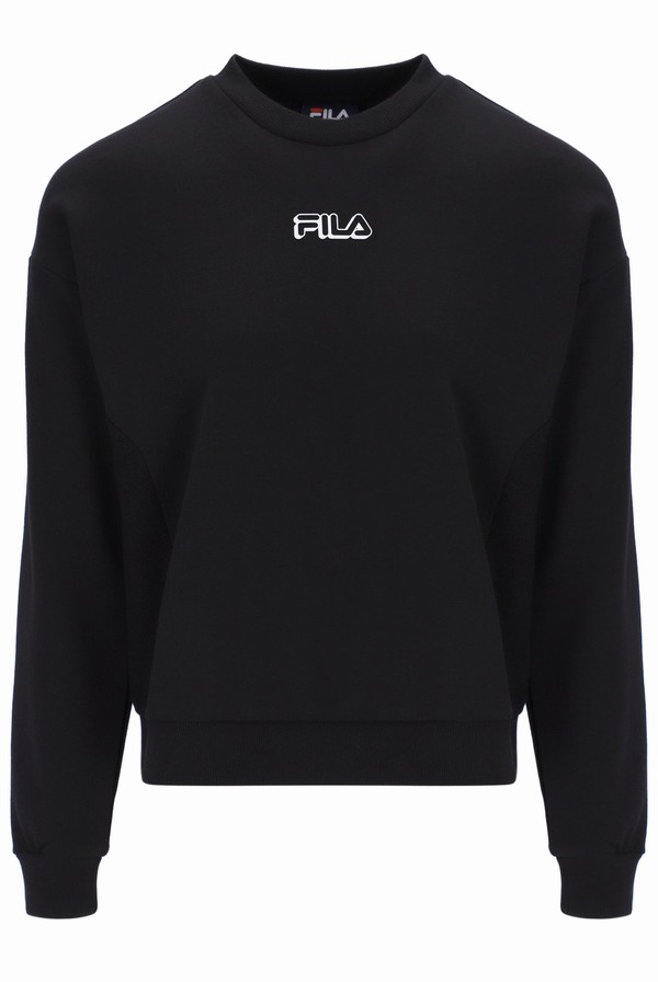 Black Fila Adelaide Crew Women Co-ords | 8140NTQRV