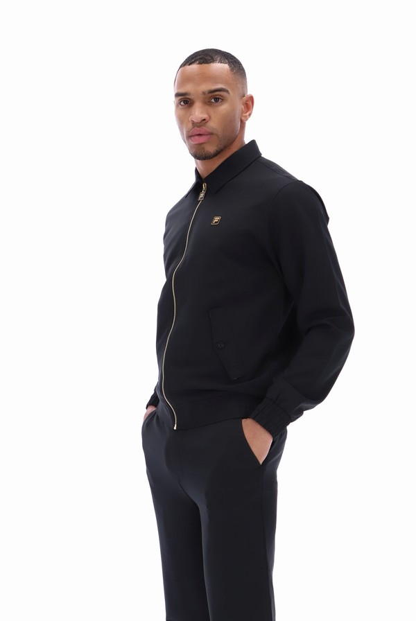 Black Fila Adrian Harrington Men Jackets | 7340WTIAE