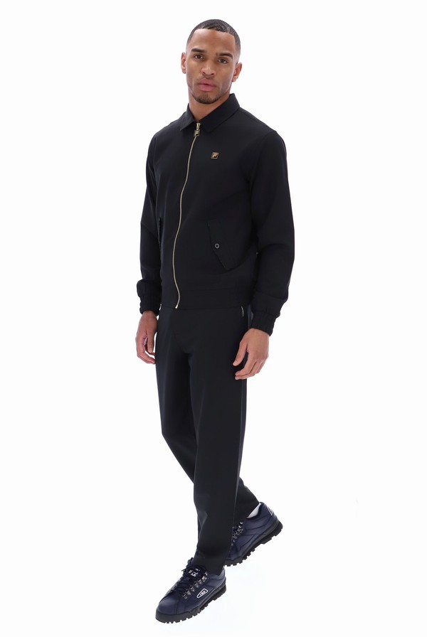 Black Fila Adrian Harrington Men Jackets | 7340WTIAE