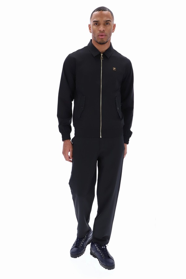 Black Fila Adrian Harrington Men Tracksuits | 9317WMETD