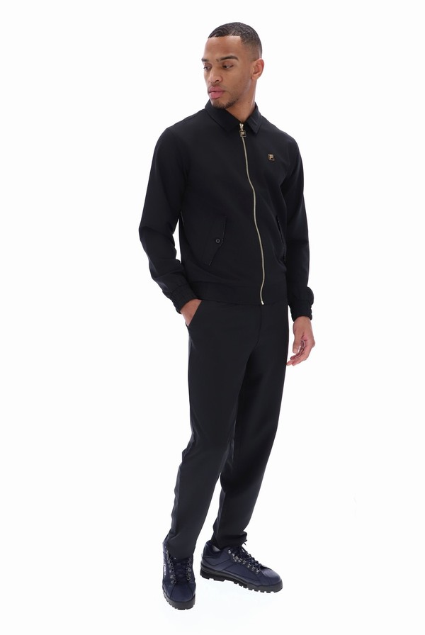 Black Fila Adrian Harrington Men Tracksuits | 9317WMETD