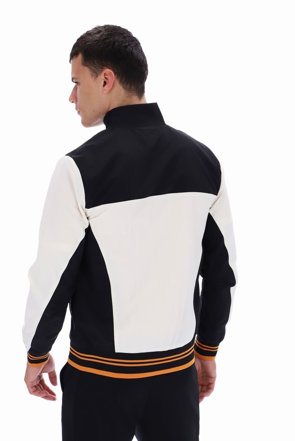 Black Fila Alfonso Zipped Men Track Top | 3710LYAME