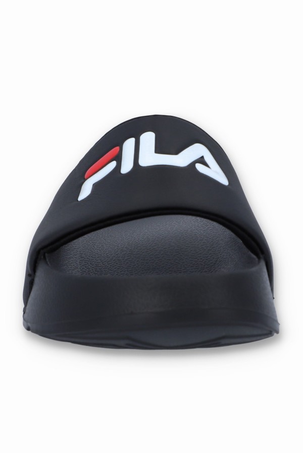 Black Fila BB Men Slides | 6418UMNLO