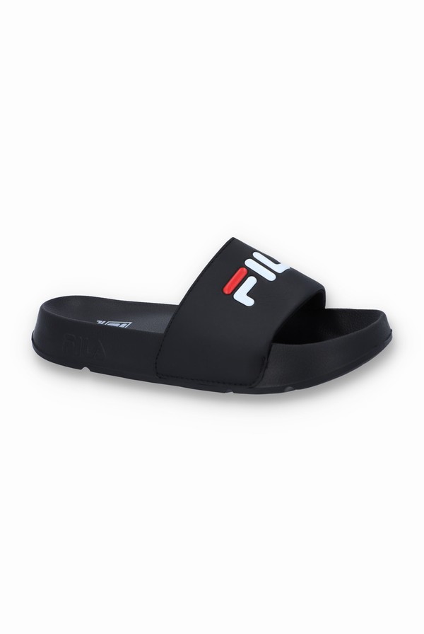 Black Fila BB Men Slides | 6418UMNLO