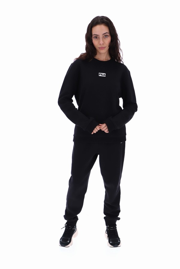 Black Fila Bruce 2 Recycled Crew Men Tracksuits | 4035NMEPI