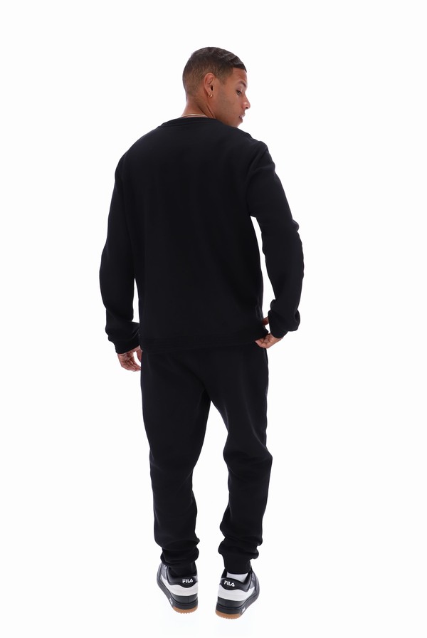 Black Fila Bruce 2 Recycled Crew Men Tracksuits | 4035NMEPI