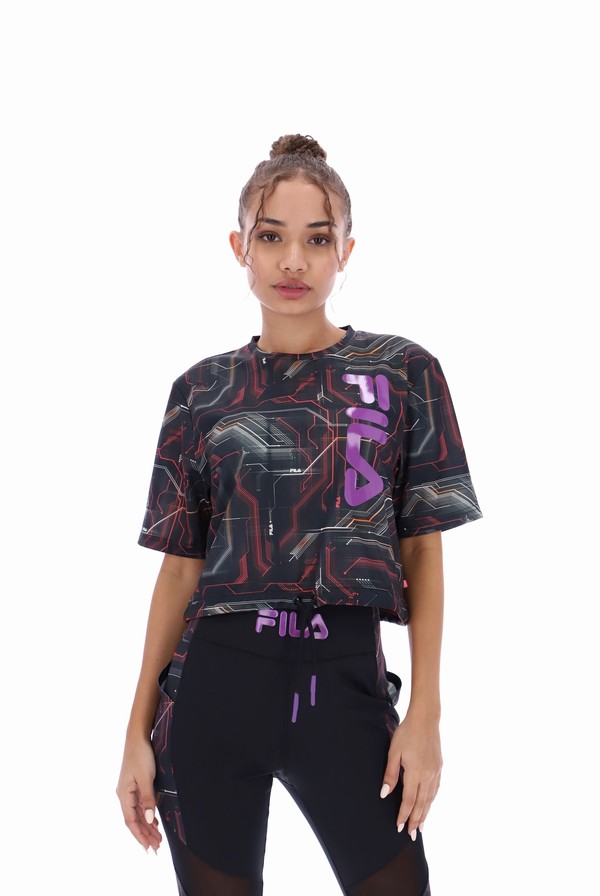 Black Fila Caitriona Circuit Women Co-ords | 2136ADNUJ