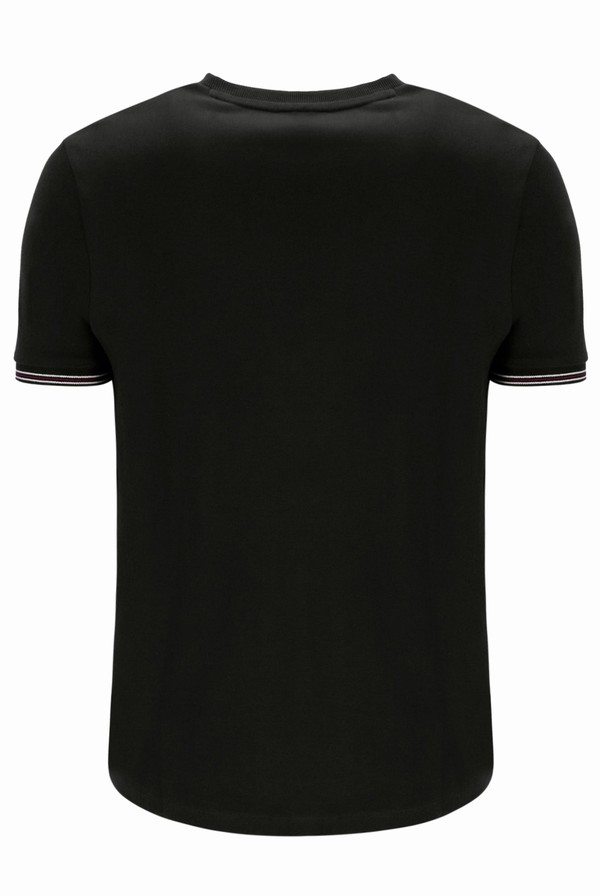 Black Fila Caleb Crew Men T-shirts | 7592VAWDX