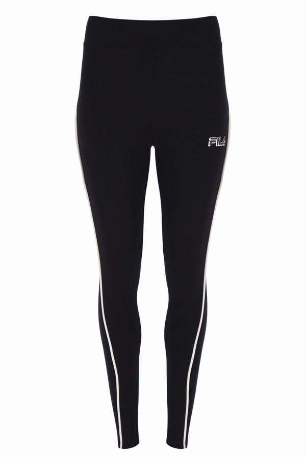 Black Fila Damois Women Leggings | 1689FLGYK