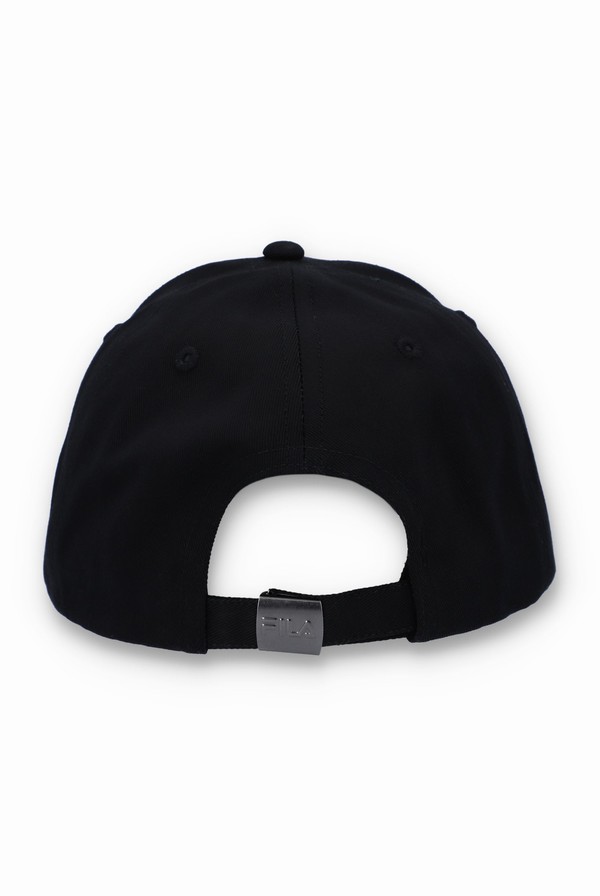 Black Fila Dice Embroidered Logo Baseball Men Caps | 4965AOMRD