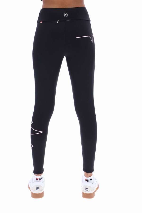 Black Fila Freya Women Leggings | 2017WTCJM