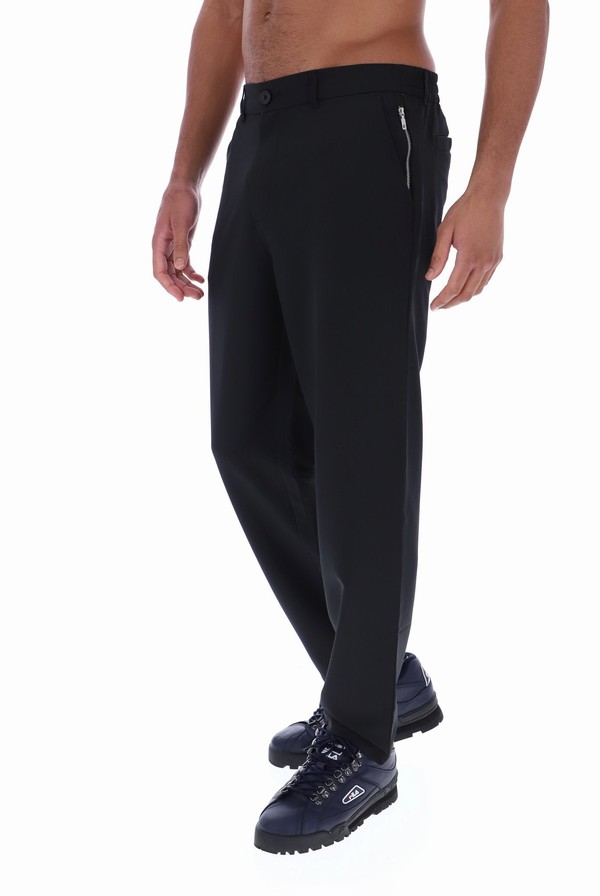 Black Fila George Smart Golf Men Bottoms | 1890NQKTL